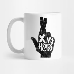 Cross Heart Cross Fingers Mug